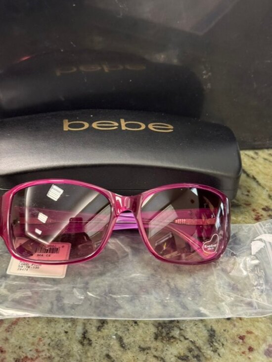 Bebe Sunglasses BB7056 Deep Plum Gradiant Sunglasses Size 59-16-135 - NWT